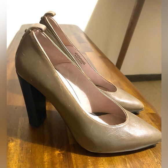 Topshop Shoes - Top Shop genuine leather heels pumps. Size EU 38 .